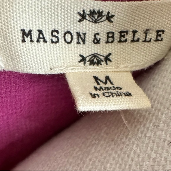 NWT Stitch Fix Mason & Belle Swiss Dot V-Neck Top Size Small Medium NEW - Picture 6 of 6